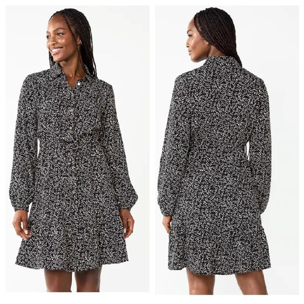 Draper James RSVP Button Front Knot Waist Dress